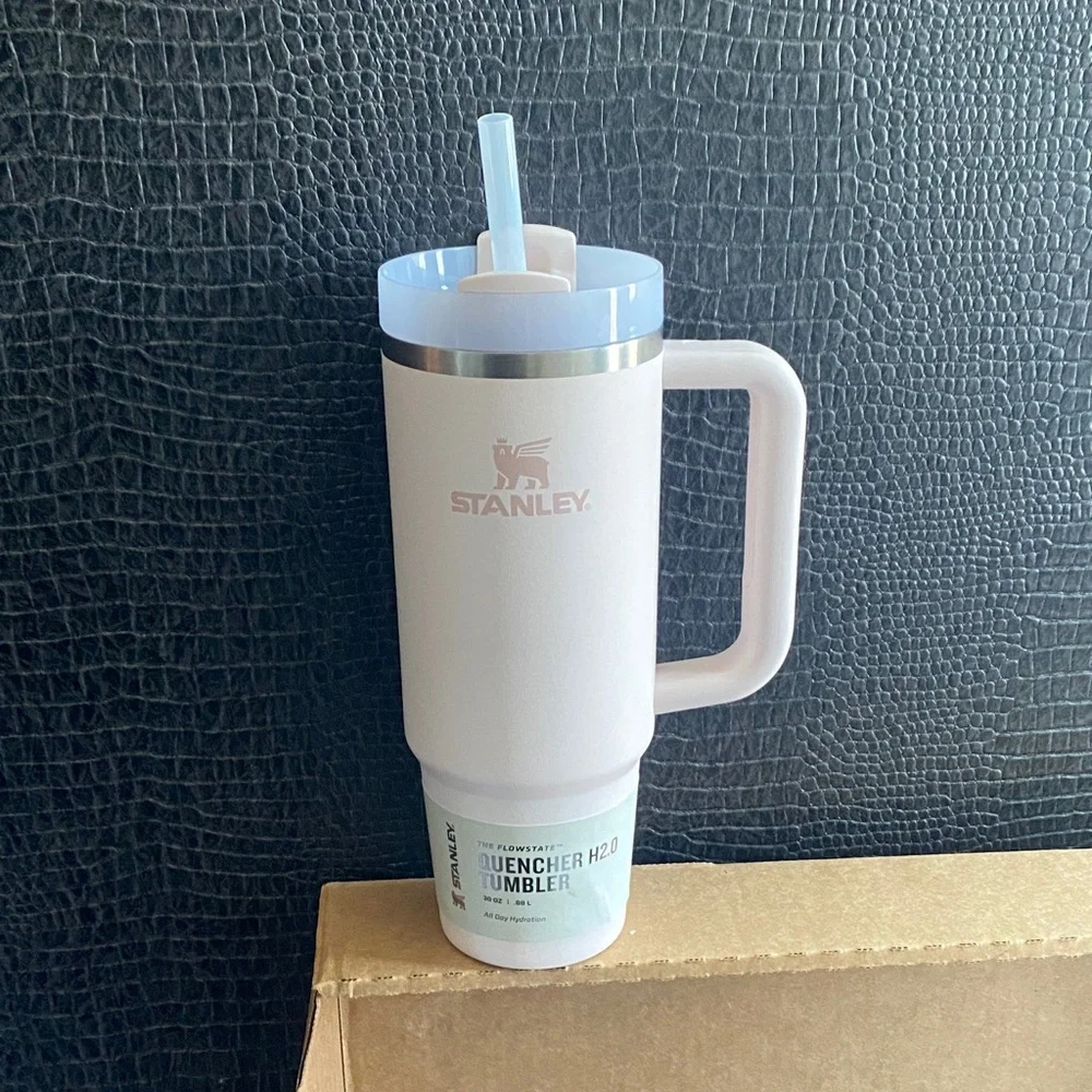 Stanley Pale pink Insulated Tumbler with Handle and Straw - Picture 1 of 5